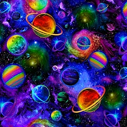 Multi - Colorful Planetary System